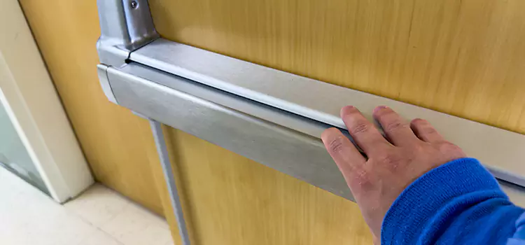 Installing a Push Bar on a Door Campbell